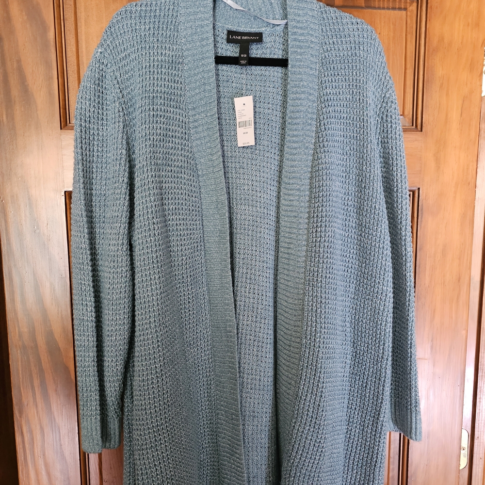 Lane Bryant Blue Cardigan Sweater